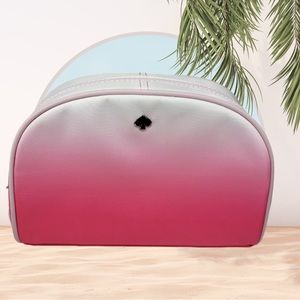 Kate Spade ♠️ MEDIUM DOME COSMETIC BAG RADIANT RADIANT PINK